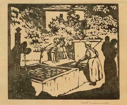 GIOVANNI GIACOMETTI — Frauen am Brunnen. 1921. — Koller Auktionen