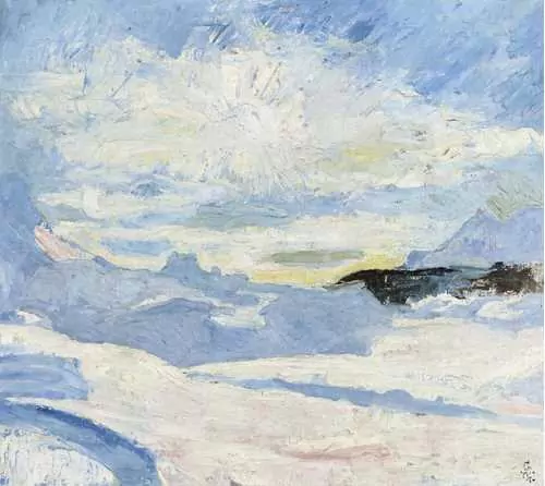 GIOVANNI GIACOMETTI — Winterlandschaft bei Maloja. 1925. — Koller Auktionen