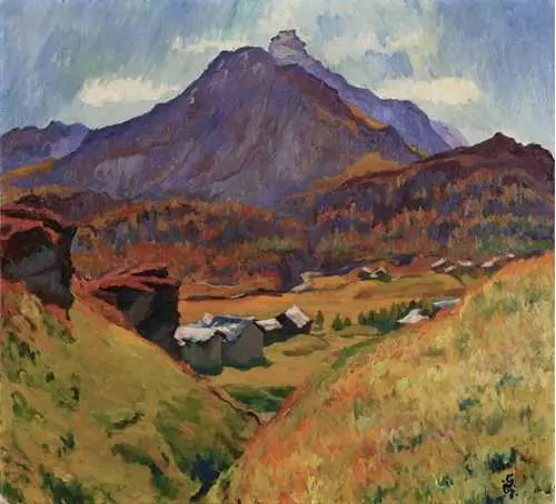GIOVANNI GIACOMETTI — Landschaft bei Maloja. 1931. — Koller Auktionen