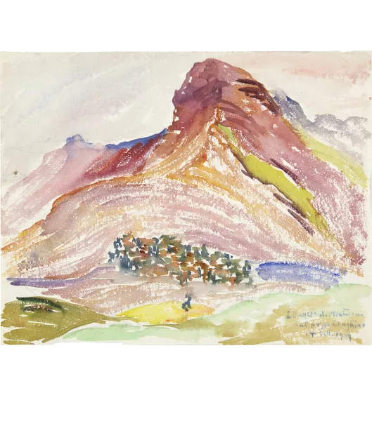Giovanni Giacometti — Militärmanöver auf dem Pass Lunghin, 14. September 1909