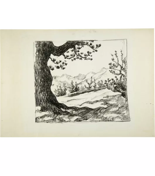 Giovanni Giacometti — Frühling in den Engadiner Bergen