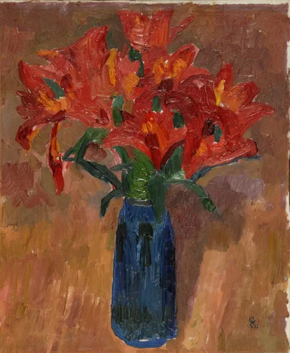 Giovanni Giacometti — Tulipani, (Vase mit Tulpen), 1916/17
