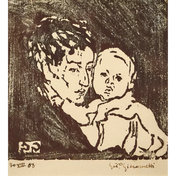 Giovanni Giacometti — "Mutter und Kind I - Annetta und Bruno".
