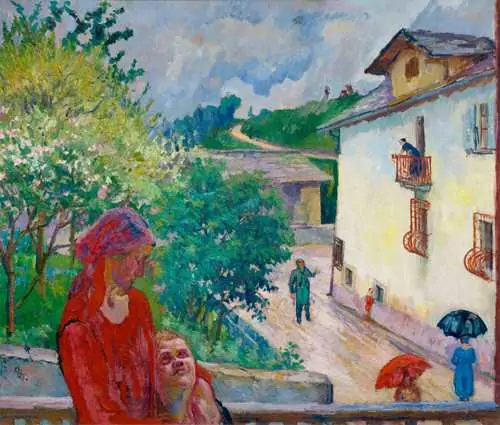 GIOVANNI GIACOMETTI — Pioggia primaverile (Spring rain). 1926 — Koller Auktionen