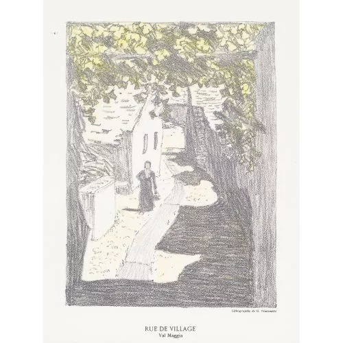 Giovanni Giacometti — "Rue de village, Val Maggia".