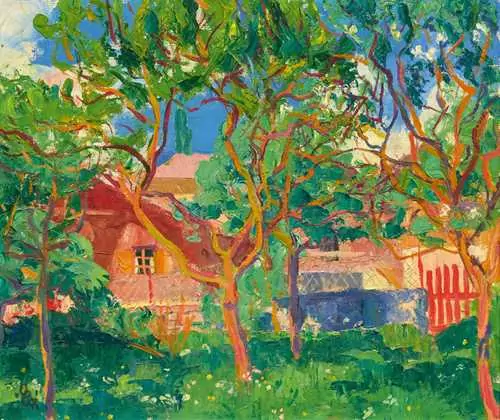 GIOVANNI GIACOMETTI — Curtin (Fruit garden). 1929. — Koller Auktionen