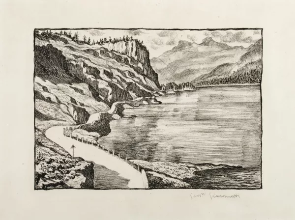 Giovanni Giacometti — Blick von Maloja auf den Silsersee
