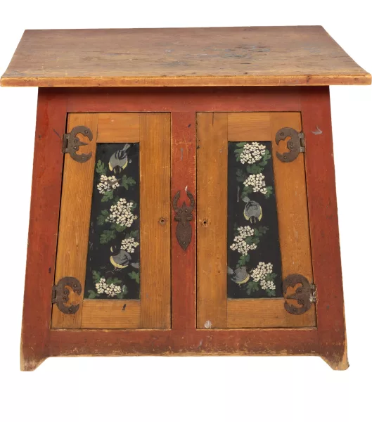 Giovanni Giacometti — Kleiner bemalter Schrank, zweitürig