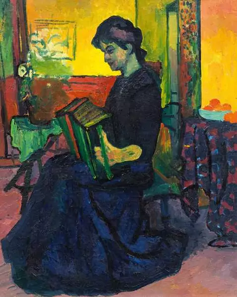 GIOVANNI GIACOMETTI — La suonatrice (Accordion player). Circa 1909. — Koller Auktionen