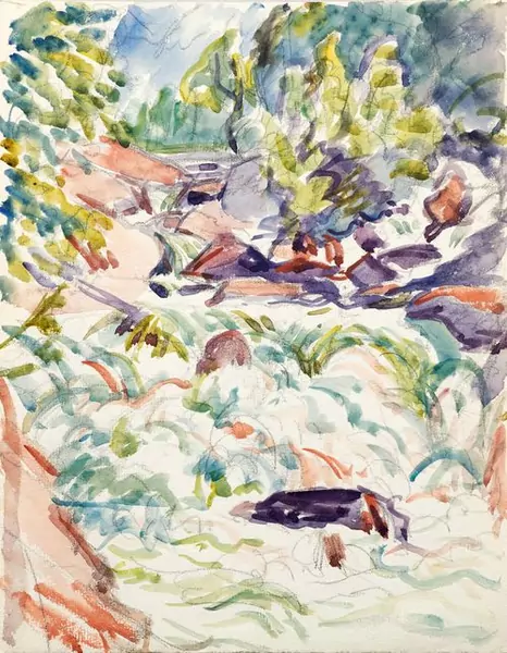 GIOVANNI GIACOMETTI — Bergbach. — Koller Auktionen