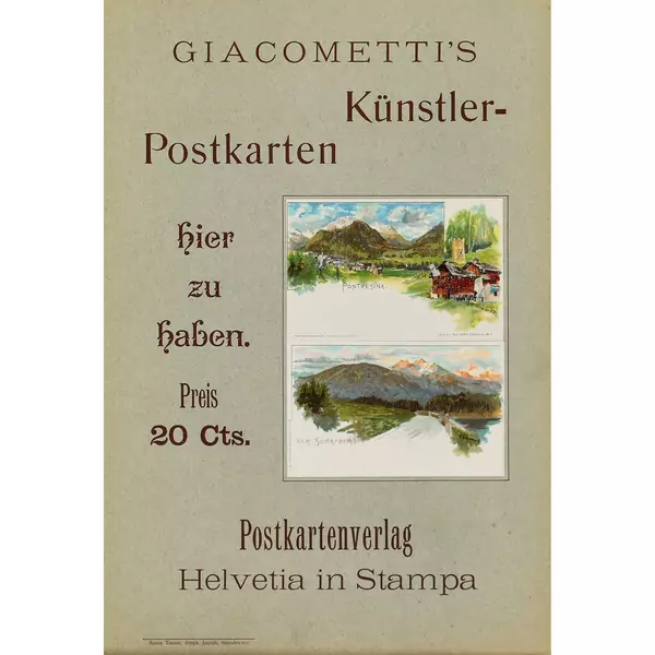 "Giacometti's Künstlerpostkarten..."