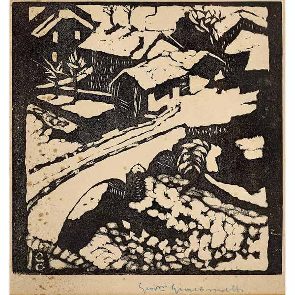 "Il ponte al sole. - Die Brücke in Stampa"