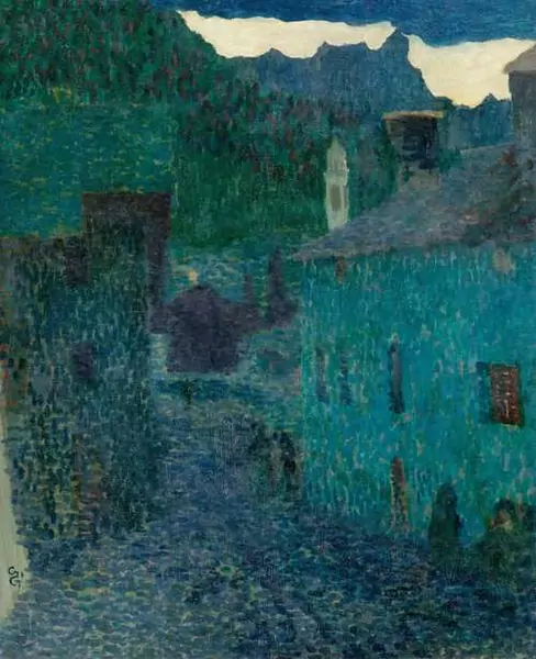 GIACOMETTI, GIOVANNI — Night in Borgonovo. 1904. — Koller Auktionen