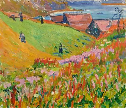 GIOVANNI GIACOMETTI — Meadow in flower. Circa 1919/20. — Koller Auktionen