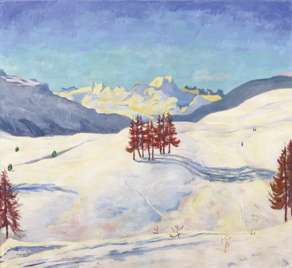 Giovanni Giacometti — Winter bei St. Moritz, 1916
