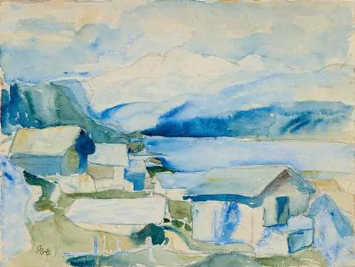 GIOVANNI GIACOMETTI — View of Silsersee. — Koller Auktionen