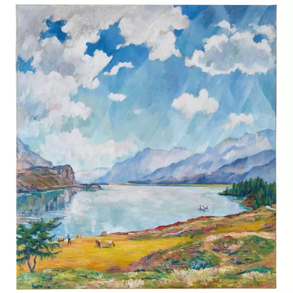 Giovanni Giacometti — Blick auf den Silsersee — Galerie Kornfeld