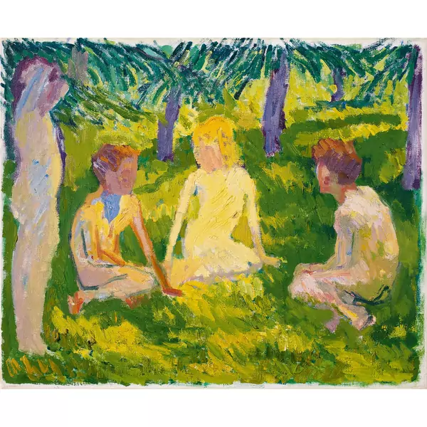 Giovanni Giacometti — Bambini nel bosco - Kinder im Wald (Kleine Fassung) — Galerie Kornfeld