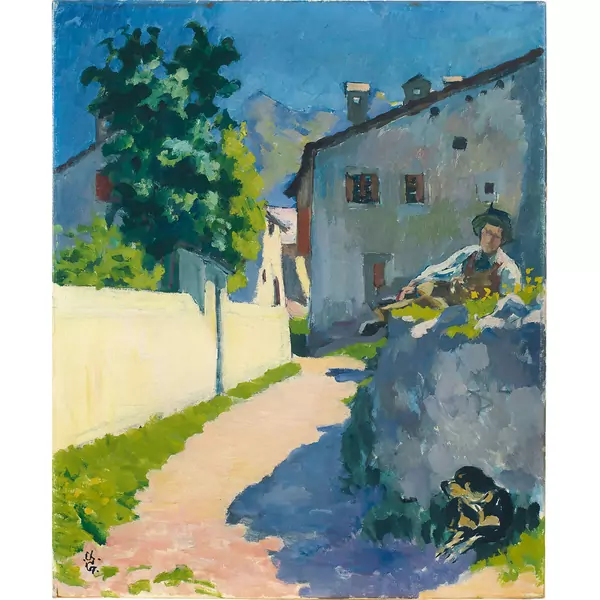 Giovanni Giacometti — Siesta - Ricordo dell'estate 1889 — Galerie Kornfeld
