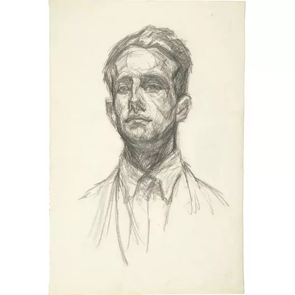 Giovanni Giacometti — Brustbild eines jungen Mannes — Galerie Kornfeld