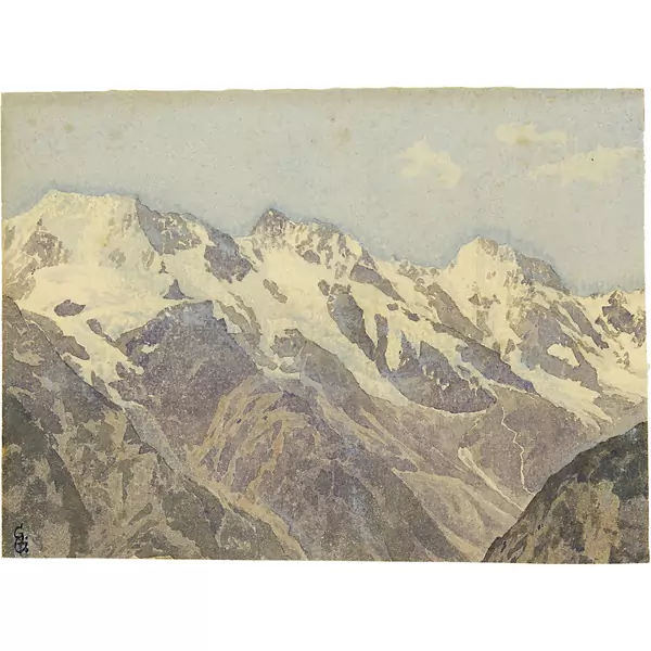 Giovanni Giacometti — Bietsch- und Breithorn — Galerie Kornfeld