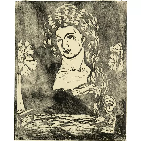 Giovanni Giacometti — Toeletta della sera II -Portrait Annetta Giacometti — Galerie Kornfeld