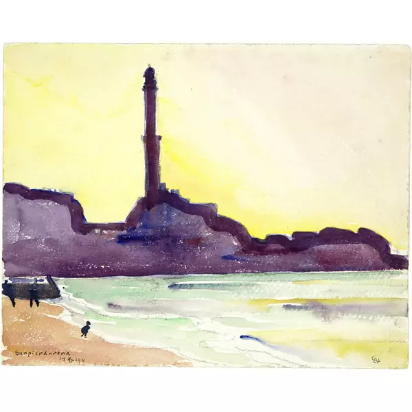 Giovanni Giacometti — Leuchtturm von Genua — Galerie Kornfeld