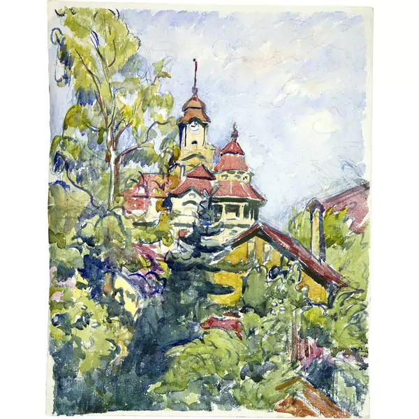 Giovanni Giacometti — Das Verlagshaus "Der Bund" in Bern — Galerie Kornfeld