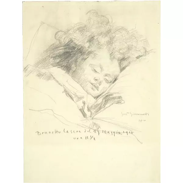 Giovanni Giacometti — Schlafender Bruno — Galerie Kornfeld
