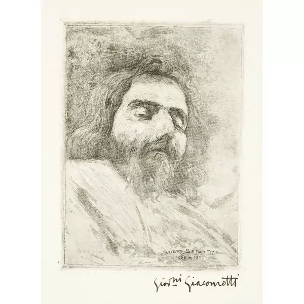 Giovanni Giacometti — Giovanni Segantini auf dem Totenbett — Galerie Kornfeld