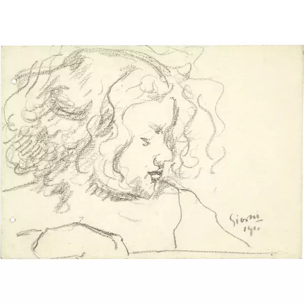 Giovanni Giacometti — Studie zu Bildnis Bruno — Galerie Kornfeld