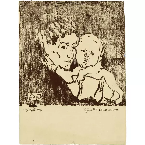 Giovanni Giacometti — Mutter und Kind I – Annetta mit Bruno — Galerie Kornfeld