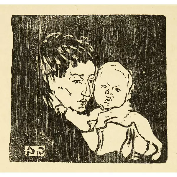 Giovanni Giacometti — Mutter und Kind I - Annetta und Bruno — Galerie Kornfeld