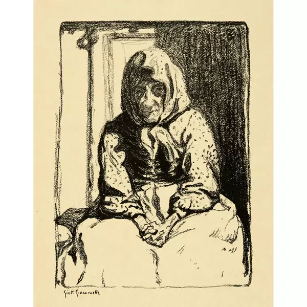 Giovanni Giacometti — La Vecchia – Clarin Gianoli (2x). - Siesta (2x) — Galerie Kornfeld