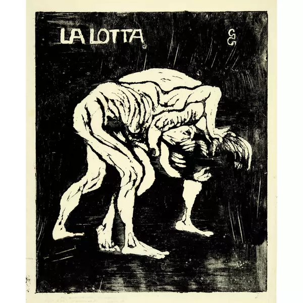 Giovanni Giacometti — La Lotta I – Ringende Knaben – Diego und Alberto — Galerie Kornfeld