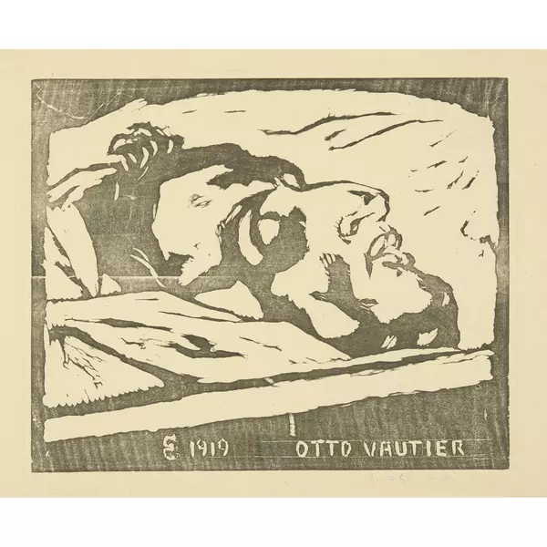 Giovanni Giacometti — Otto Vautier auf dem Totenbett — Galerie Kornfeld