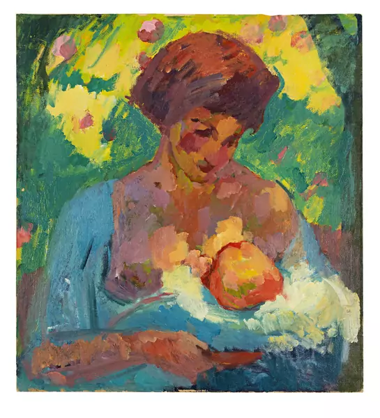 Giovanni Giacometti — Giovine madre - Junge Mutter — Galerie Kornfeld