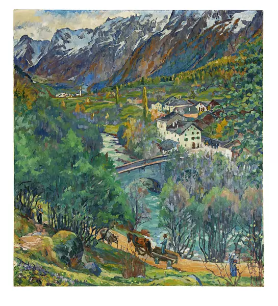Giovanni Giacometti — Paesaggio di Bregaglia (novembre) — Galerie Kornfeld