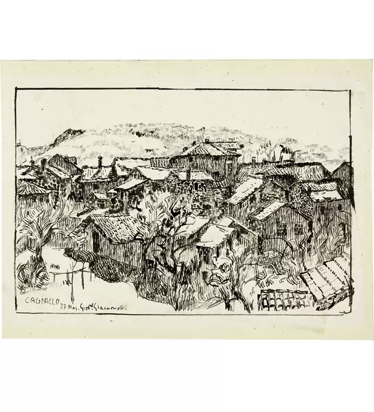 Giovanni Giacometti — Cagiallo (Dorf im Tessin) — Galerie Kornfeld