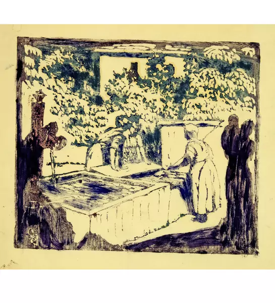 Giovanni Giacometti — Frauen am Brunnen — Galerie Kornfeld