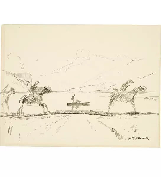 Giovanni Giacometti — Reiter am See — Galerie Kornfeld