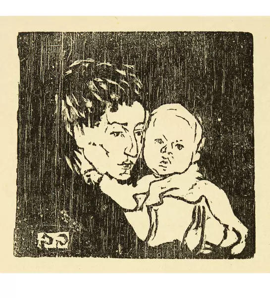 Giovanni Giacometti — Mutter und Kind I - Annetta und Bruno — Galerie Kornfeld