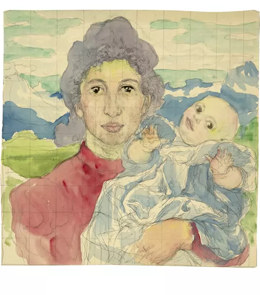 Giovanni Giacometti — Annetta und Alberto — Galerie Kornfeld