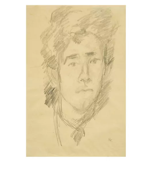 Giovanni Giacometti — Bildnis Alberto Giacometti — Galerie Kornfeld