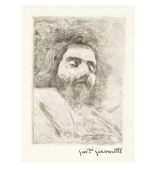 Giovanni Giacometti — Giovanni Segantini auf dem Totenbett — Galerie Kornfeld