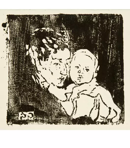 Giovanni Giacometti — Mutter und Kind I - Annetta und Bruno — Galerie Kornfeld