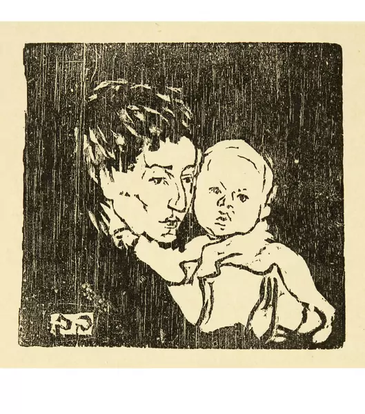 Giovanni Giacometti — Mutter und Kind I - Annetta und Bruno — Galerie Kornfeld