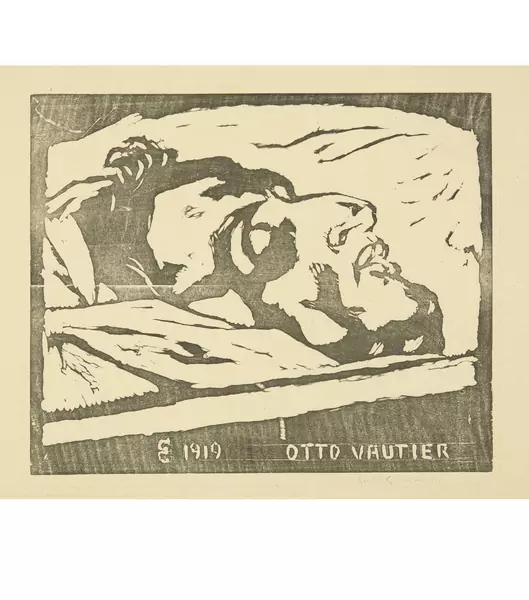Giovanni Giacometti — Otto Vautier auf dem Totenbett — Galerie Kornfeld