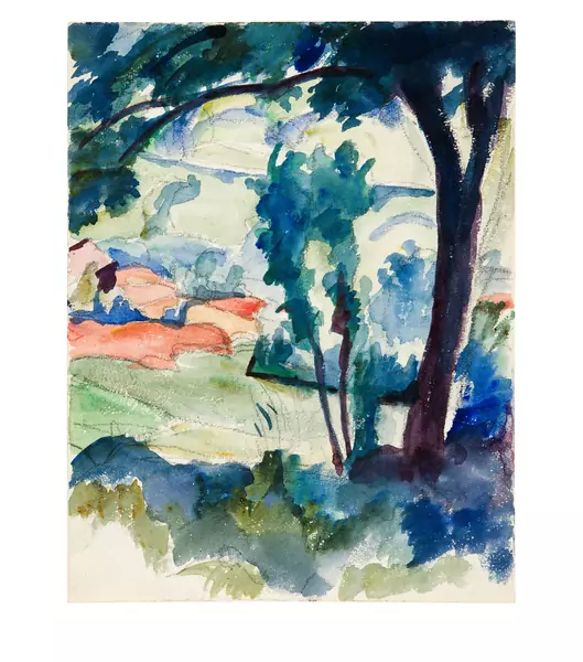Giovanni Giacometti — Landschaft bei Stampa — Galerie Kornfeld