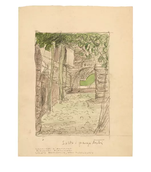 Giovanni Giacometti — Sotto i pergolati — Galerie Kornfeld
